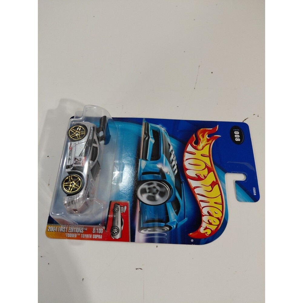 NIP Hot Wheels 2004 First Edition 1:64 Die Cast Tooned A80 Toyota Supra Race Car - Picture 2 of 5